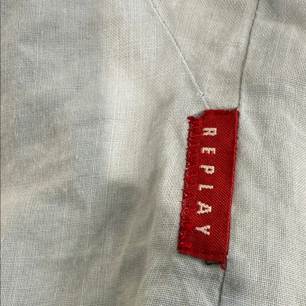 Replay 100% Linen crop top - Picture 3 of 7